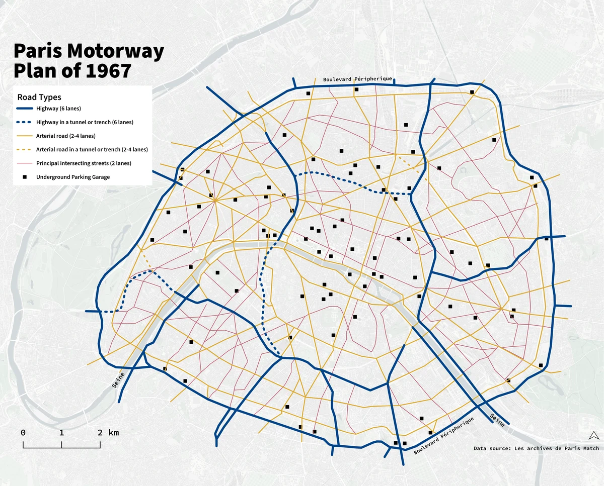 Paris motorways